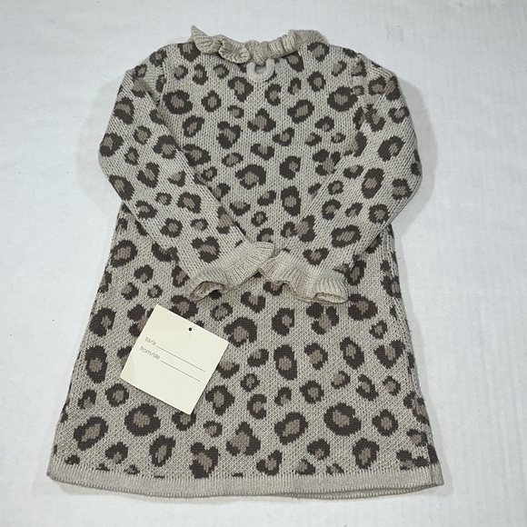 Rachel Zoe Girl’s Leopard Print Sweater Dress - Picture 2 of 6